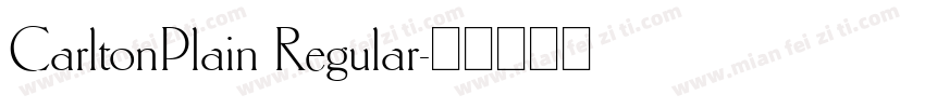 CarltonPlain Regular字体转换